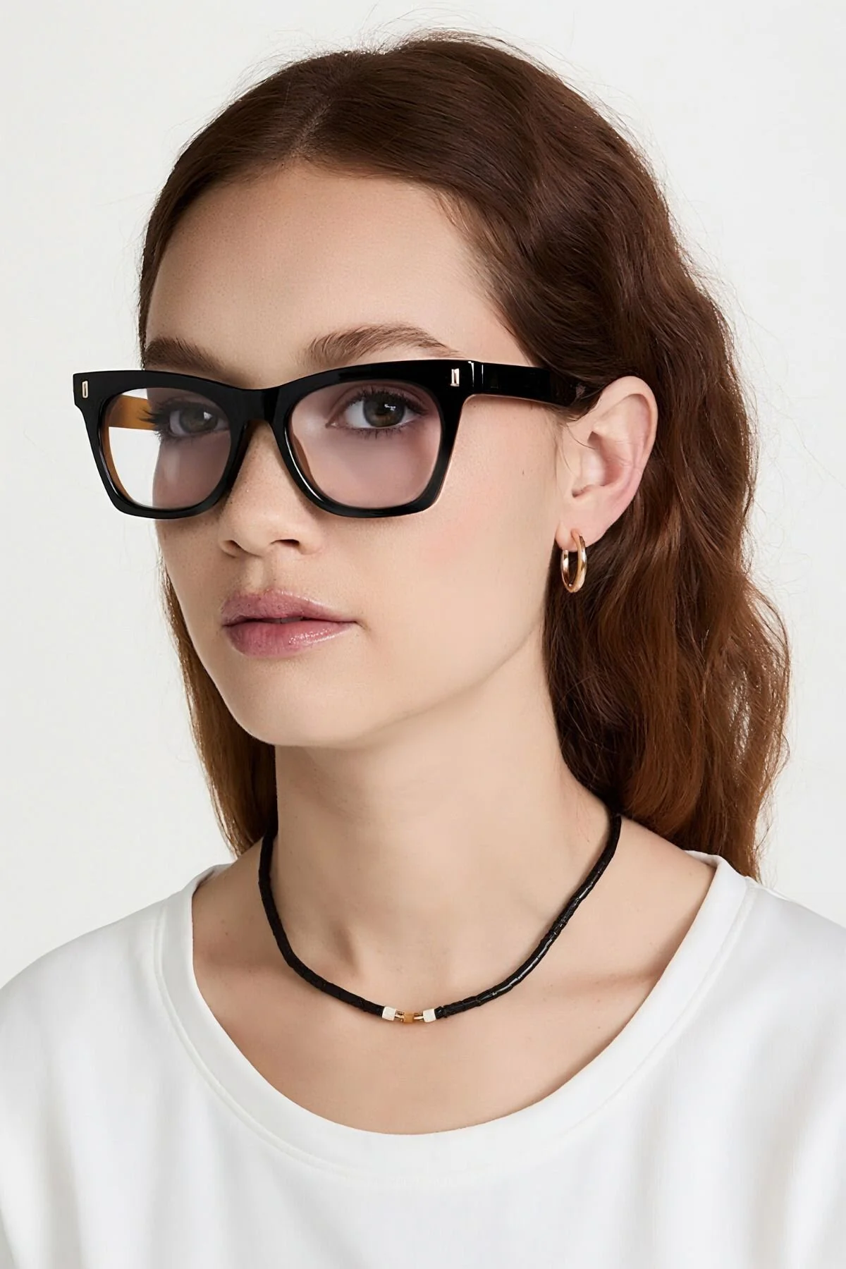 Night Unisex Lüx Mavi Işık Filtreli Gözlük - Şeffaf / Siyah