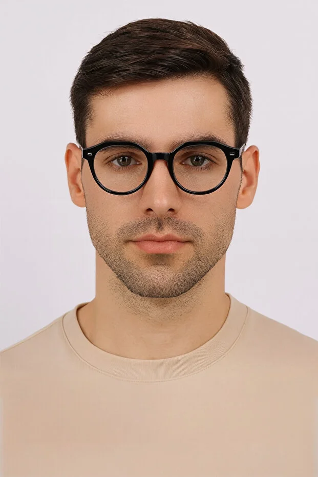 Pentini Oval Unisex Mavi Işık Filtreli Gözlük