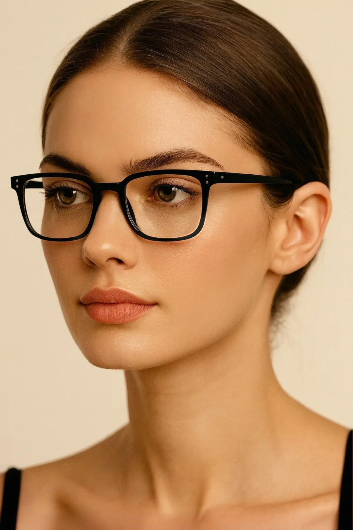 2028 Less Şeffaf Mavi Işık Filtreli Gözlük - Şeffaf / Siyah