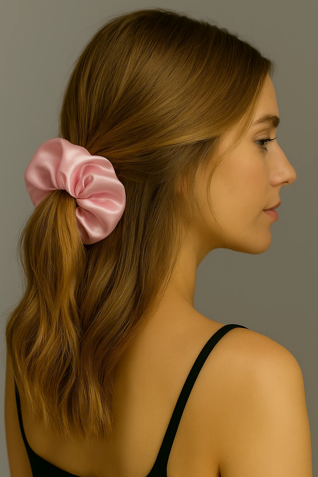 Saten Simit Lastikli Saç Toka Seti 8'lI