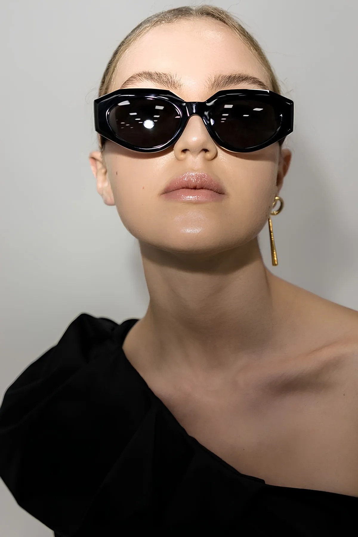 Prodo Venetta Unisex Siyah Kemik Güneş Gözlüğü