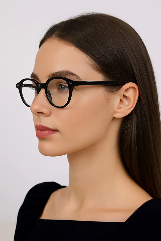 Pentini Oval Unisex Mavi Işık Filtreli Gözlük