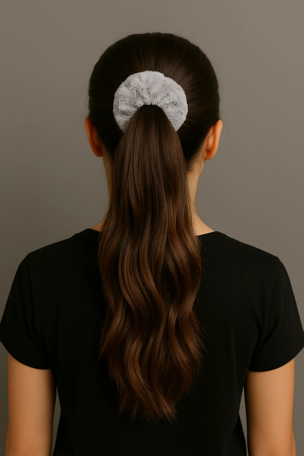 Peluş Simit Yuvarlak Büzgülü Lastikli Toka 5'li