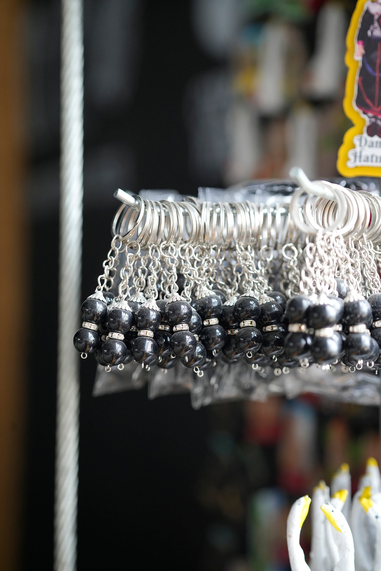 Obsidyen Taşı Anahtarlık