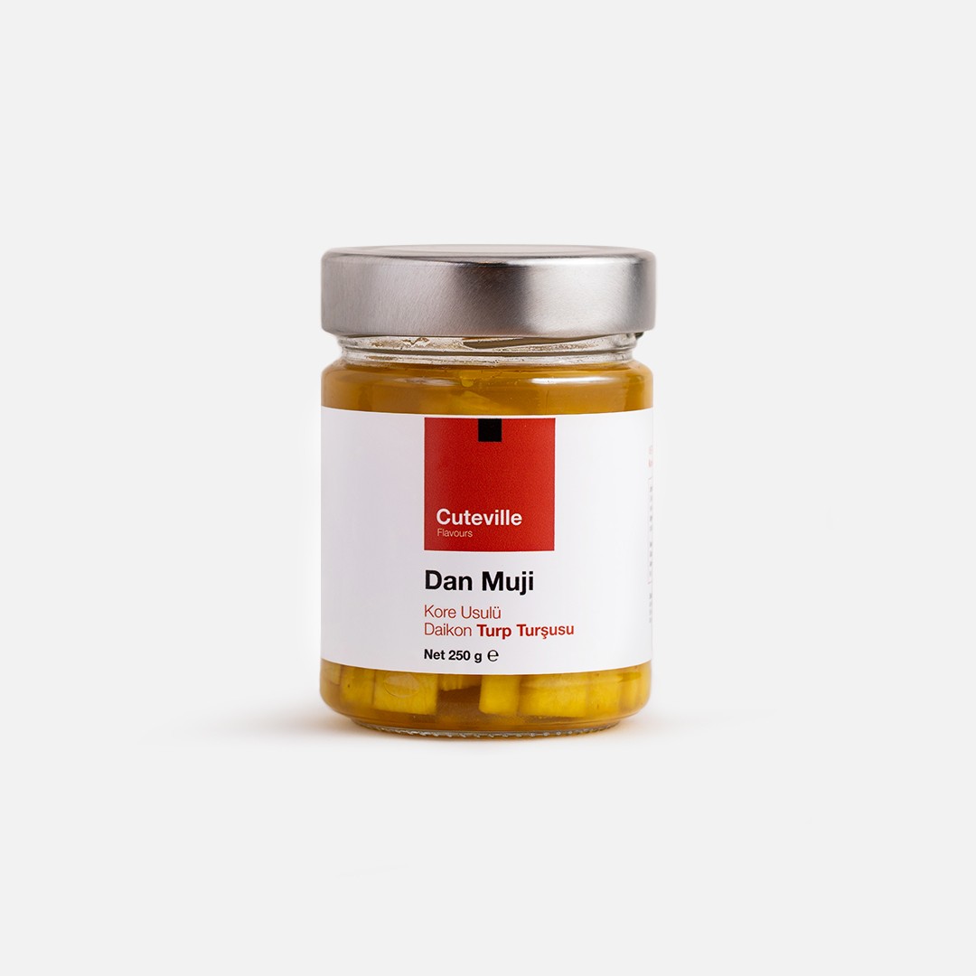 Kore Usulü Danmuji – Fermente Daikon Turpu Turşusu (250G, ZERDEÇALLI, KATKISIZ)
