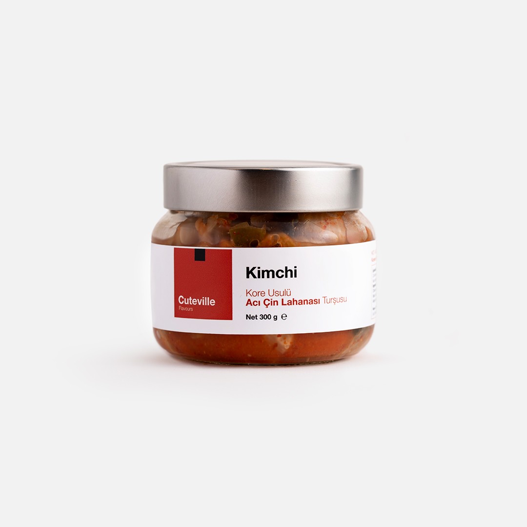 Kore Usulü Kimchi – Fermente Acı Çin Lahanası Turşusu (300G, PROBİYOTİK İÇERİKLİ, KATKISIZ)