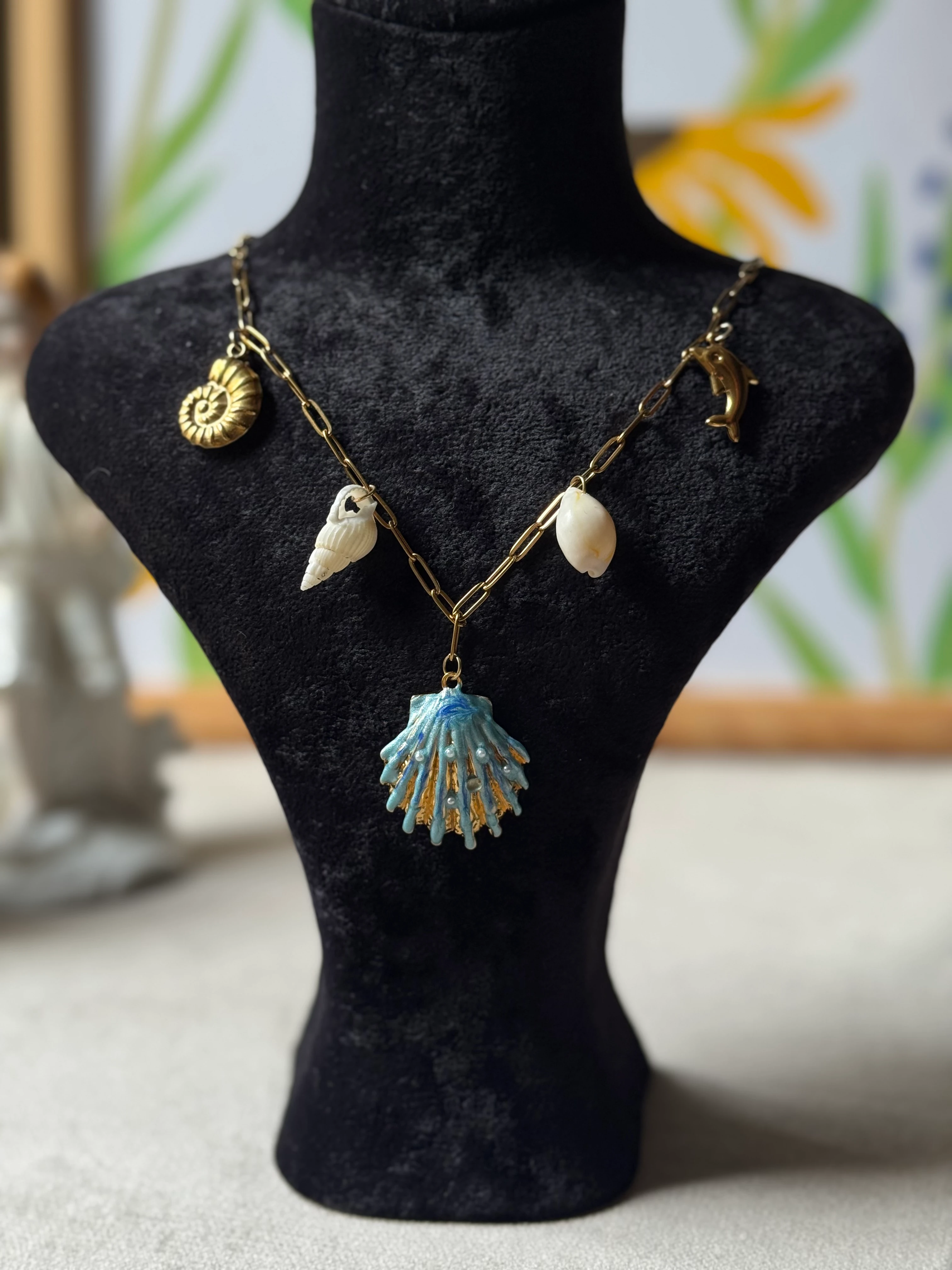 Deniz Kabuklu Charm Kolye