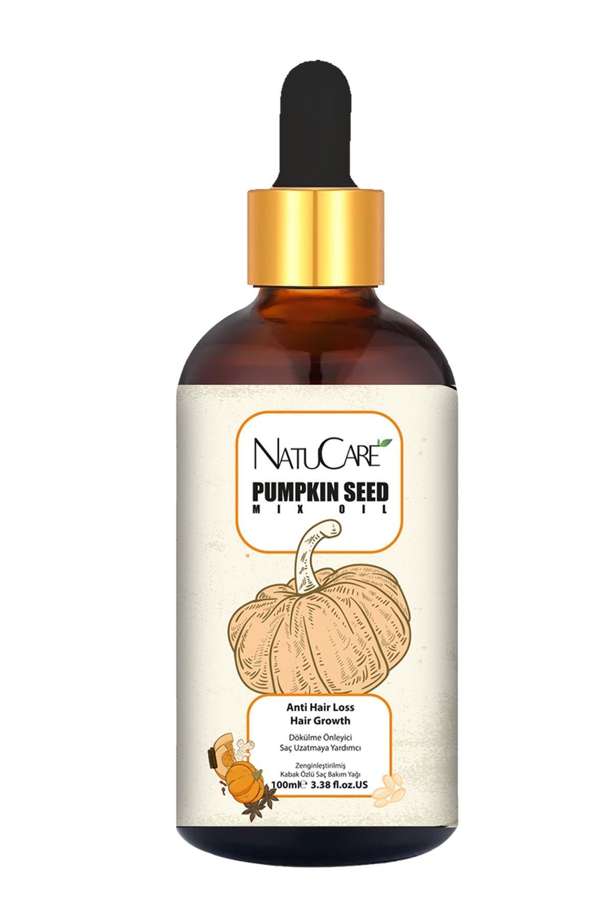 Üst Düzey Güçlendirme Ve Saç Telleri Onarıcı Pumpkin Saç Bakım Yağı 100ml