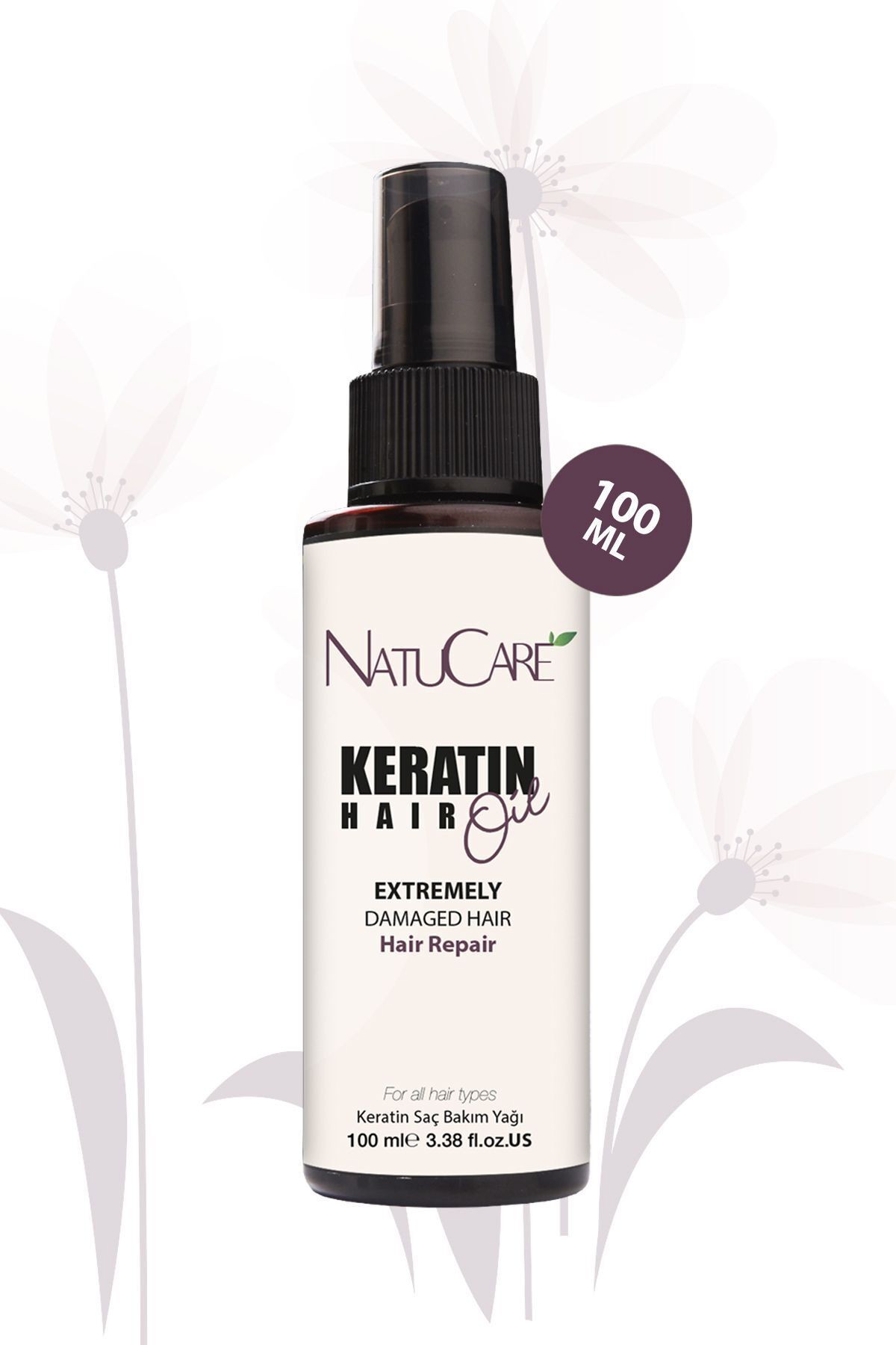 Aşırı Yıpranmış Saçlar Için Keratin Bakım Yağı 100ml