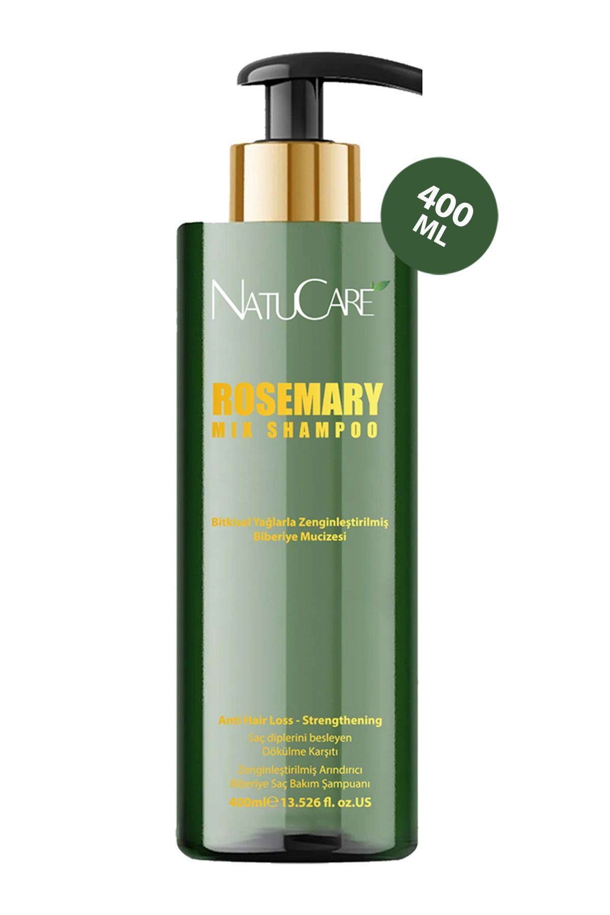 Üst Düzey Güçlendirici Biberiye Şampuanı 400ml