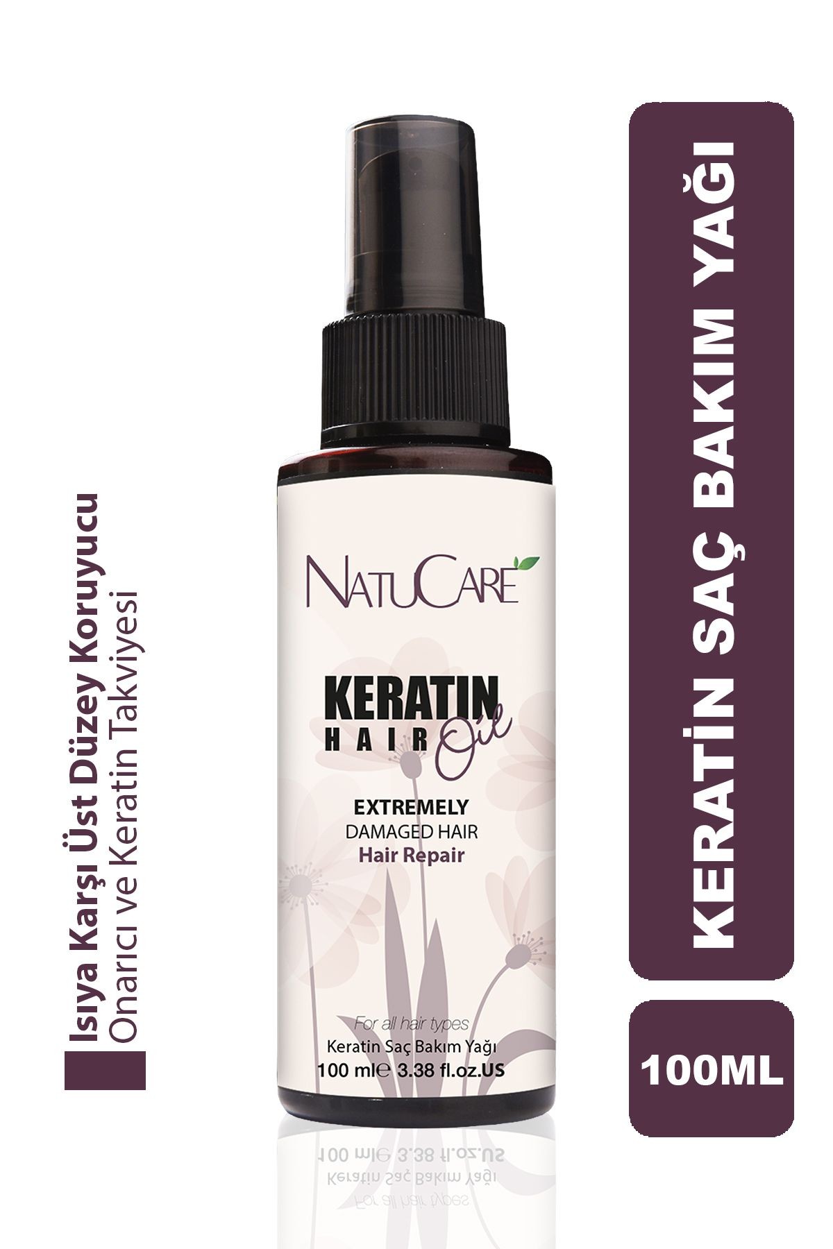 Aşırı Yıpranmış Saçlar Için Keratin Bakım Yağı 100ml