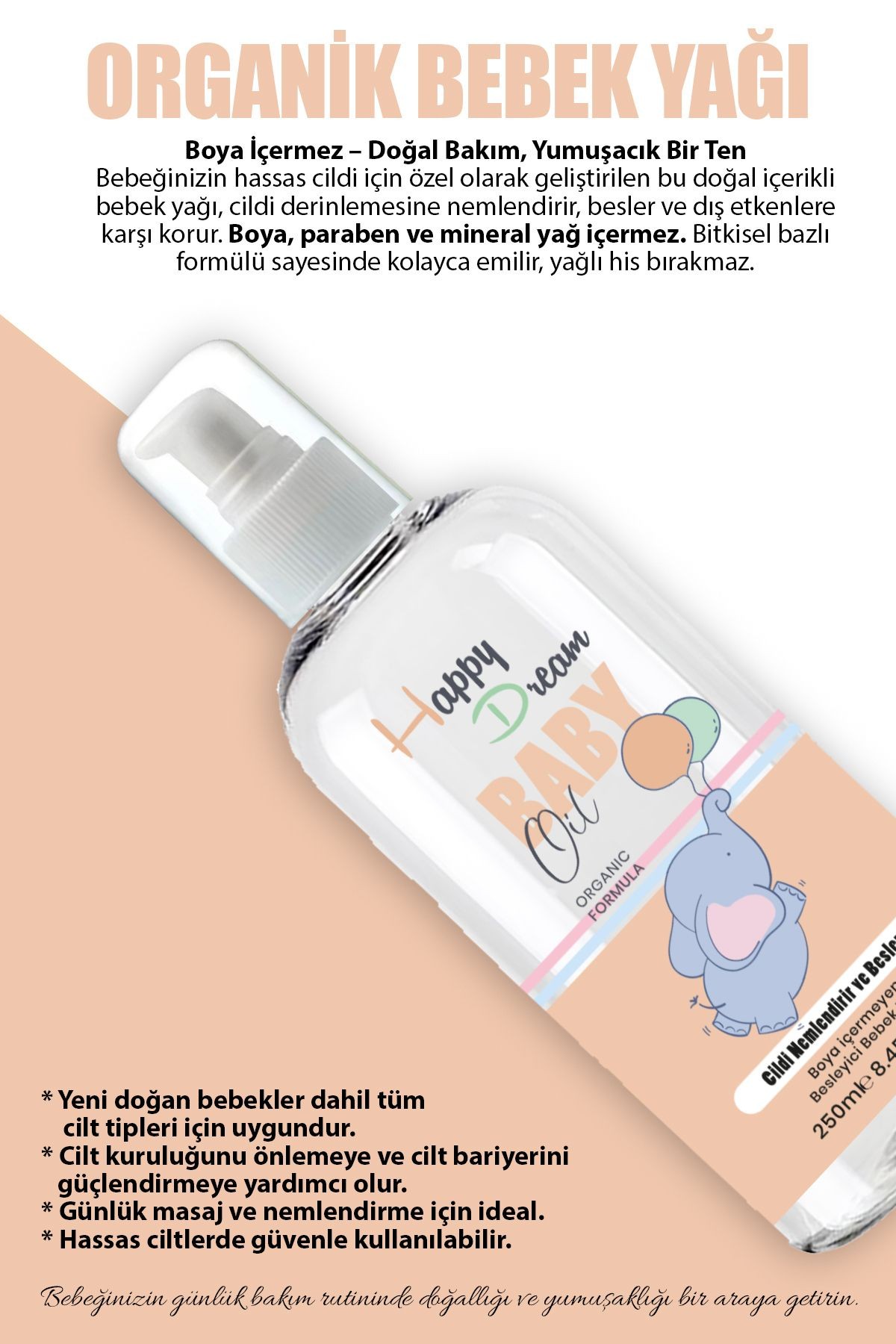 Besleyici Bebek Yağı 250ML