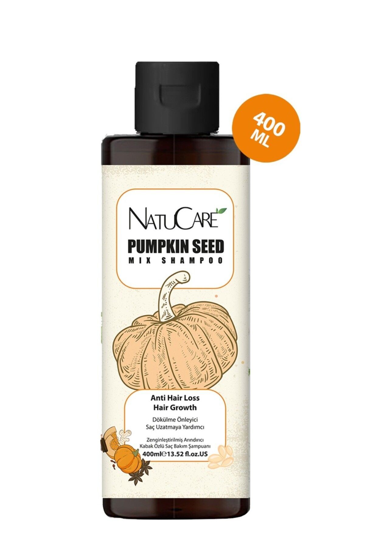 Üst Düzey Güçlendirme Ve Saç Telleri Onarıcı Pumpkin Saç Bakım Şampuanı 400ml