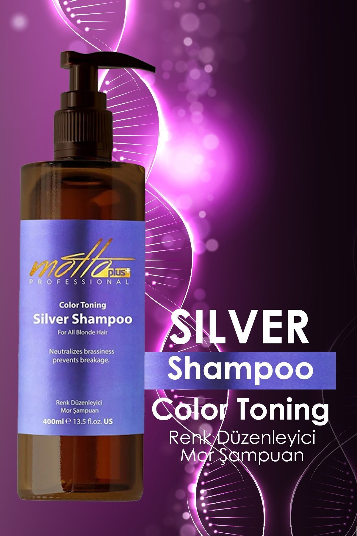 Turunculaşma Karşıtı Silver Mor Şampuan 400 ml
