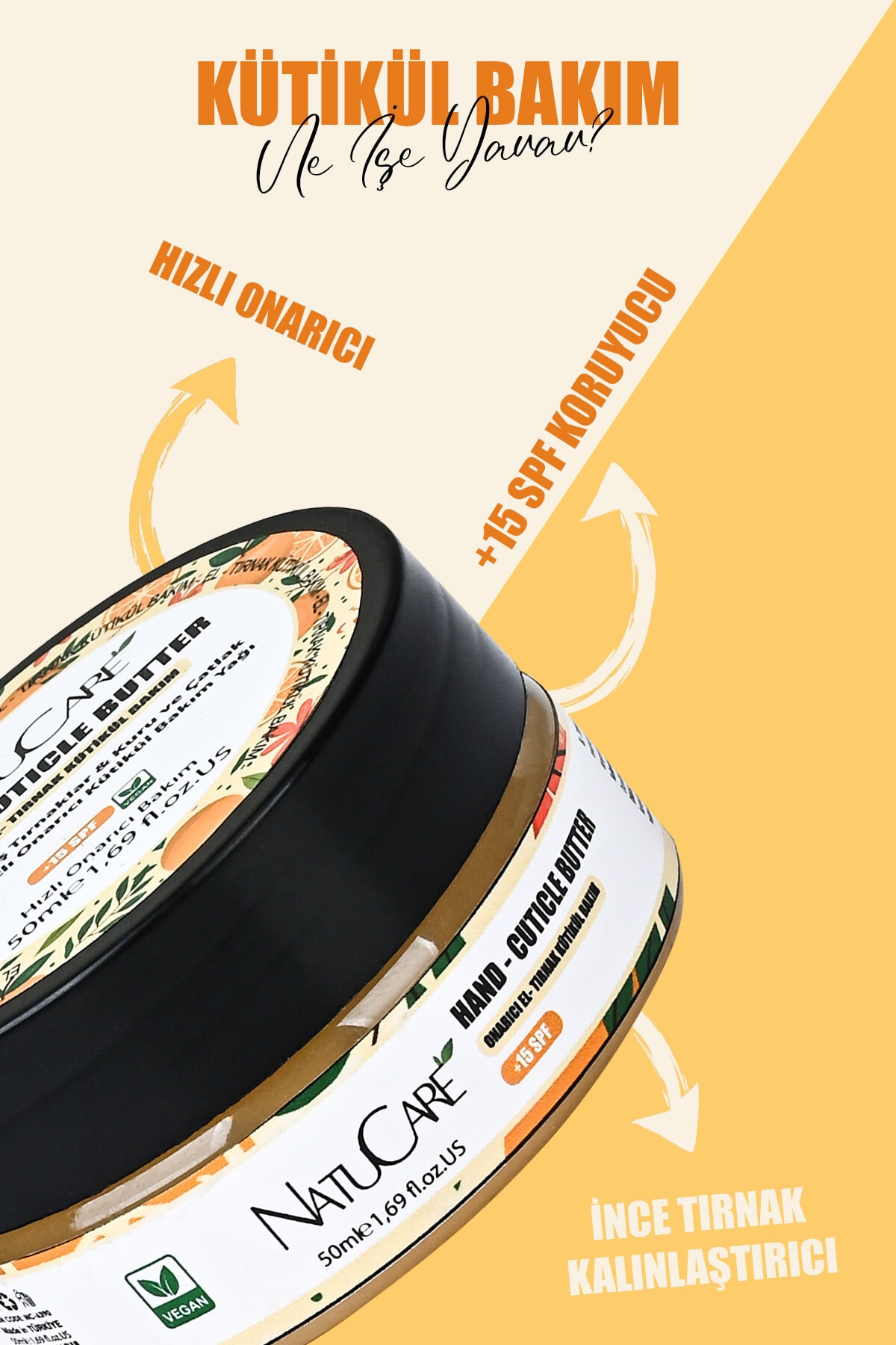 Hand & Cuticle Butter El-tırnak Hızlı Onarıcı Bakım Yağı 50gr.