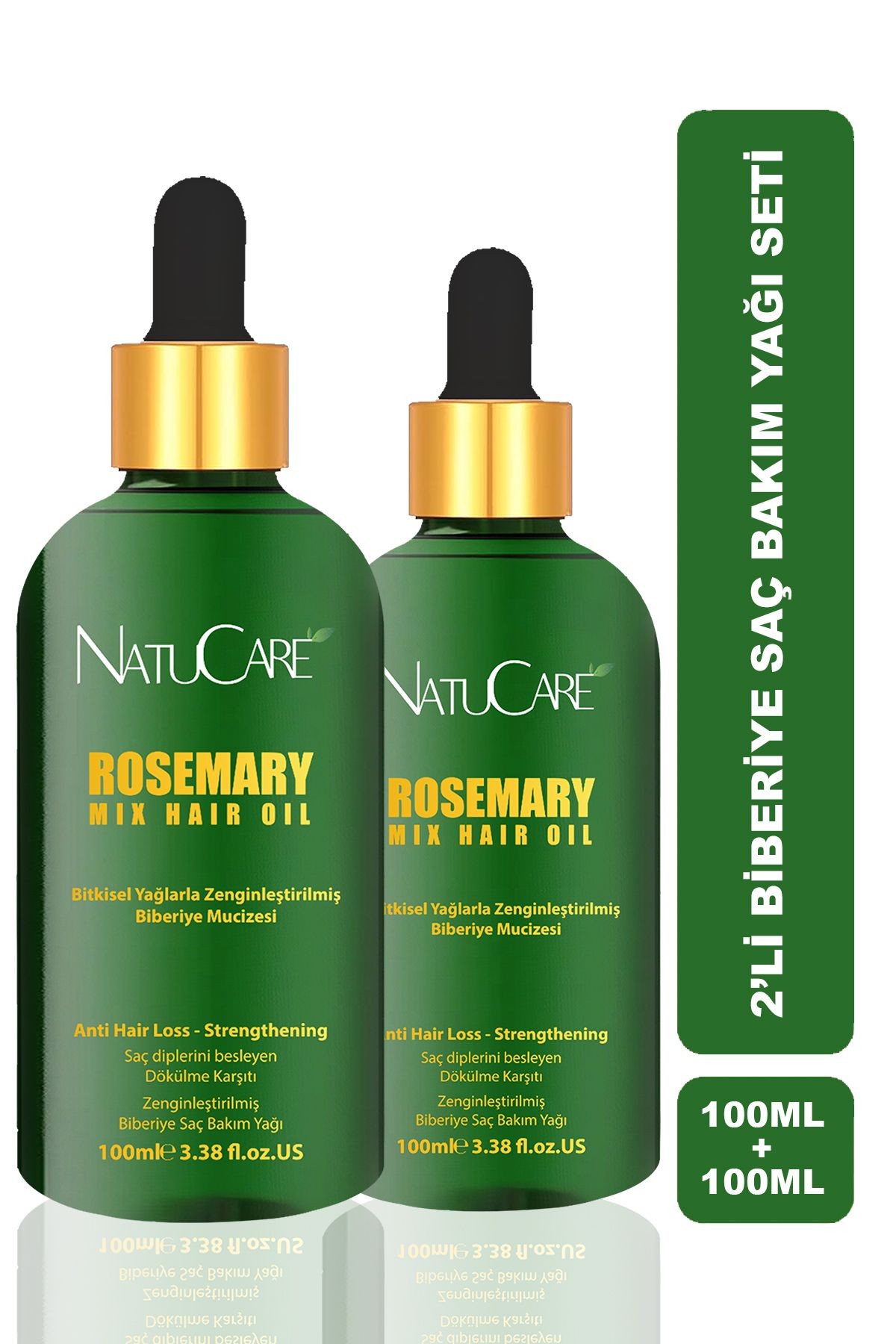 Biberiye Yağı Complexi Saç Dökülmesi Ve Yıpranmış Saçlar Için Hızlı Uzatma Etkili 100ml X2