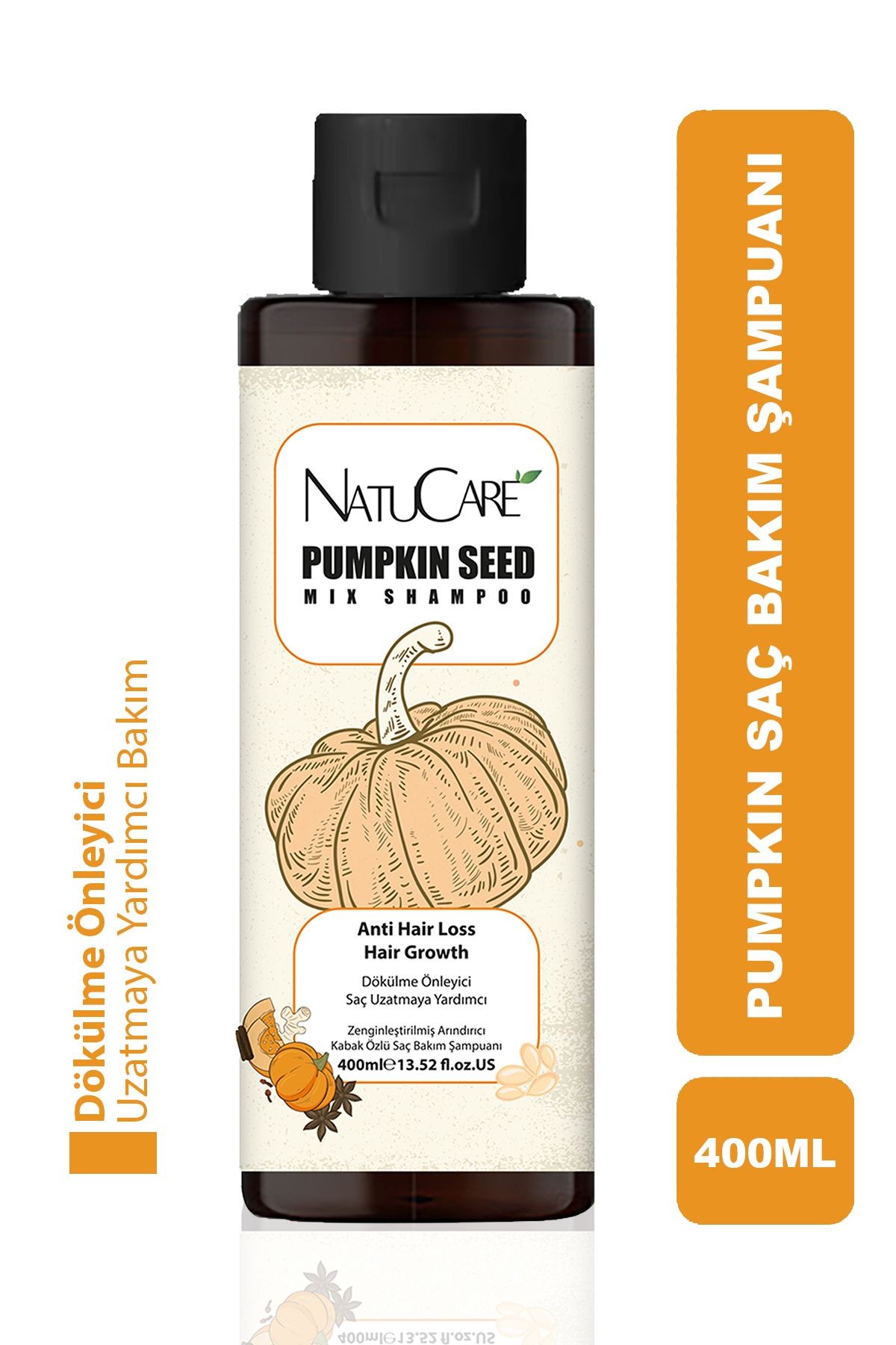 Üst Düzey Güçlendirme Ve Saç Telleri Onarıcı Pumpkin Saç Bakım Şampuanı 400ml