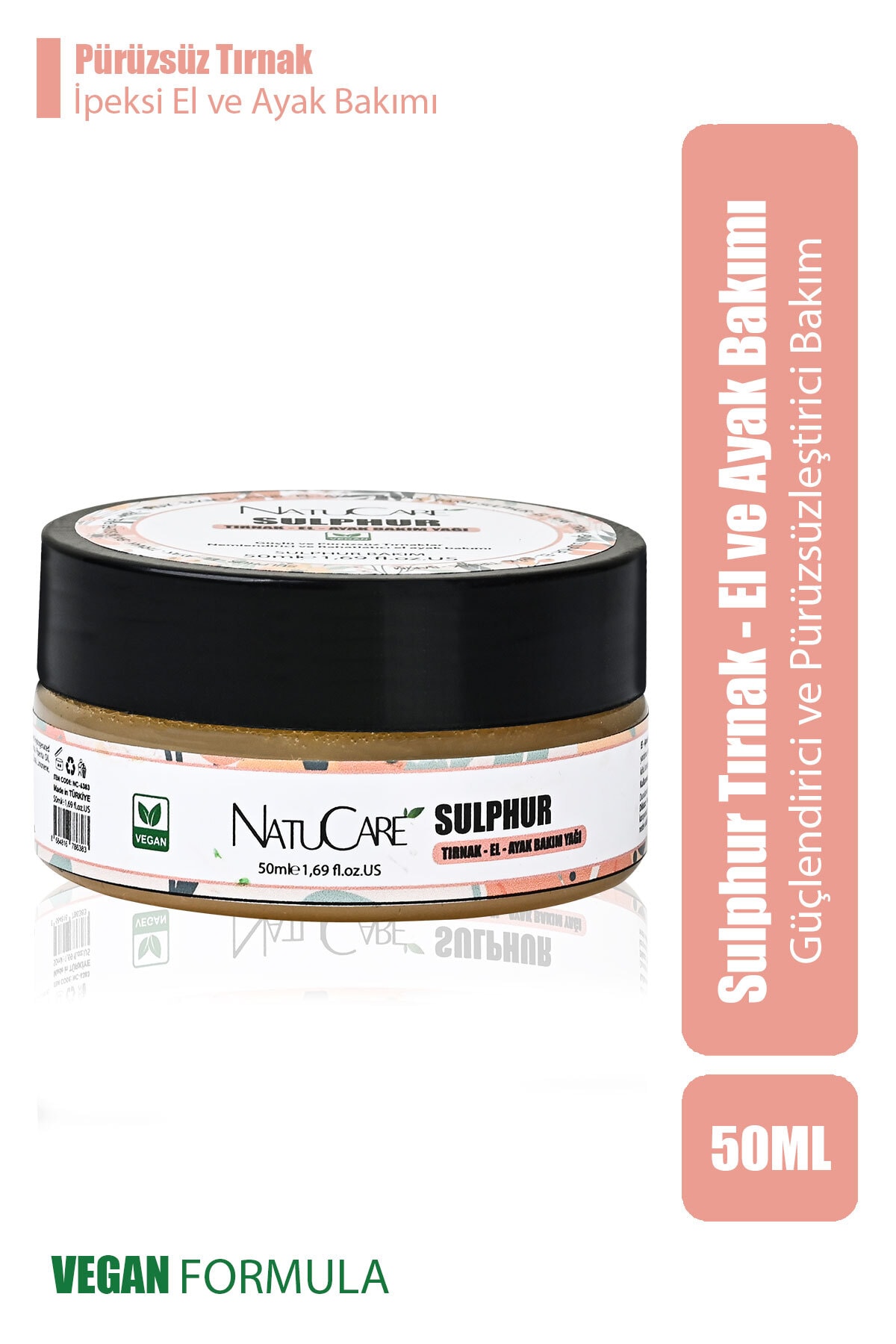 SULPHUR GÜÇLENDİRİCİ VE PÜRÜZSÜZLEŞTİRİCİ TIRNAK - EL - AYAK BAKIMI 50gr.