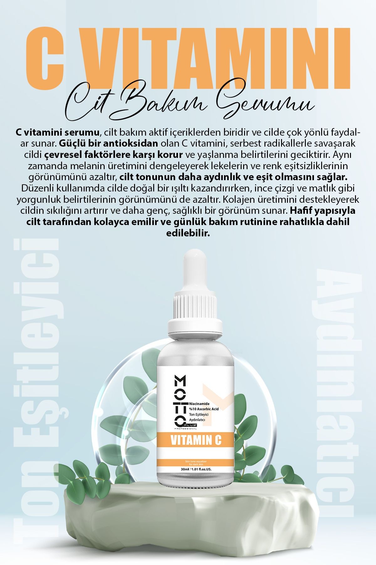 3'lü Cilt Bakım Serum Seti (C Vitamini - Glutatyon - AHA BHA)