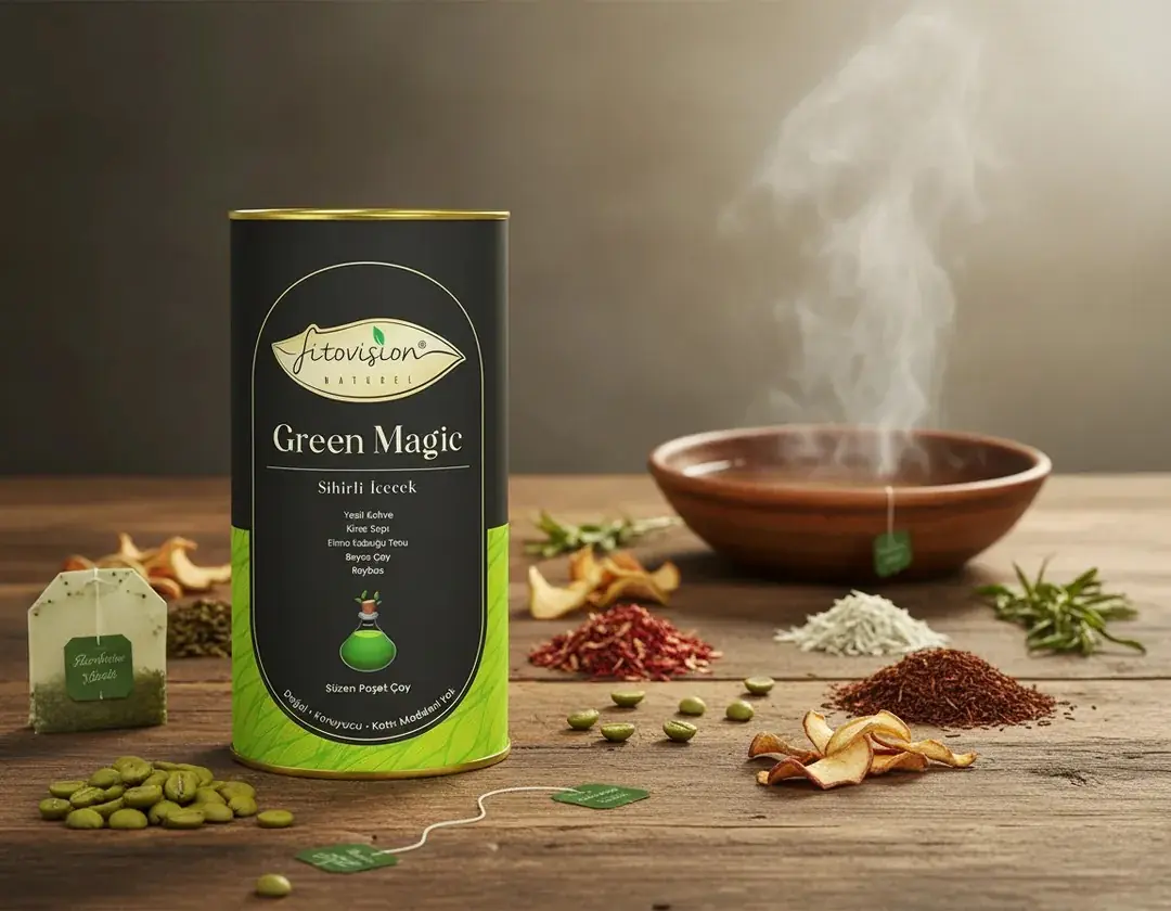 サプリメント(フィトビューティー)&イーシーグリーン Fitovision Green Magic Bitkisel Çay
