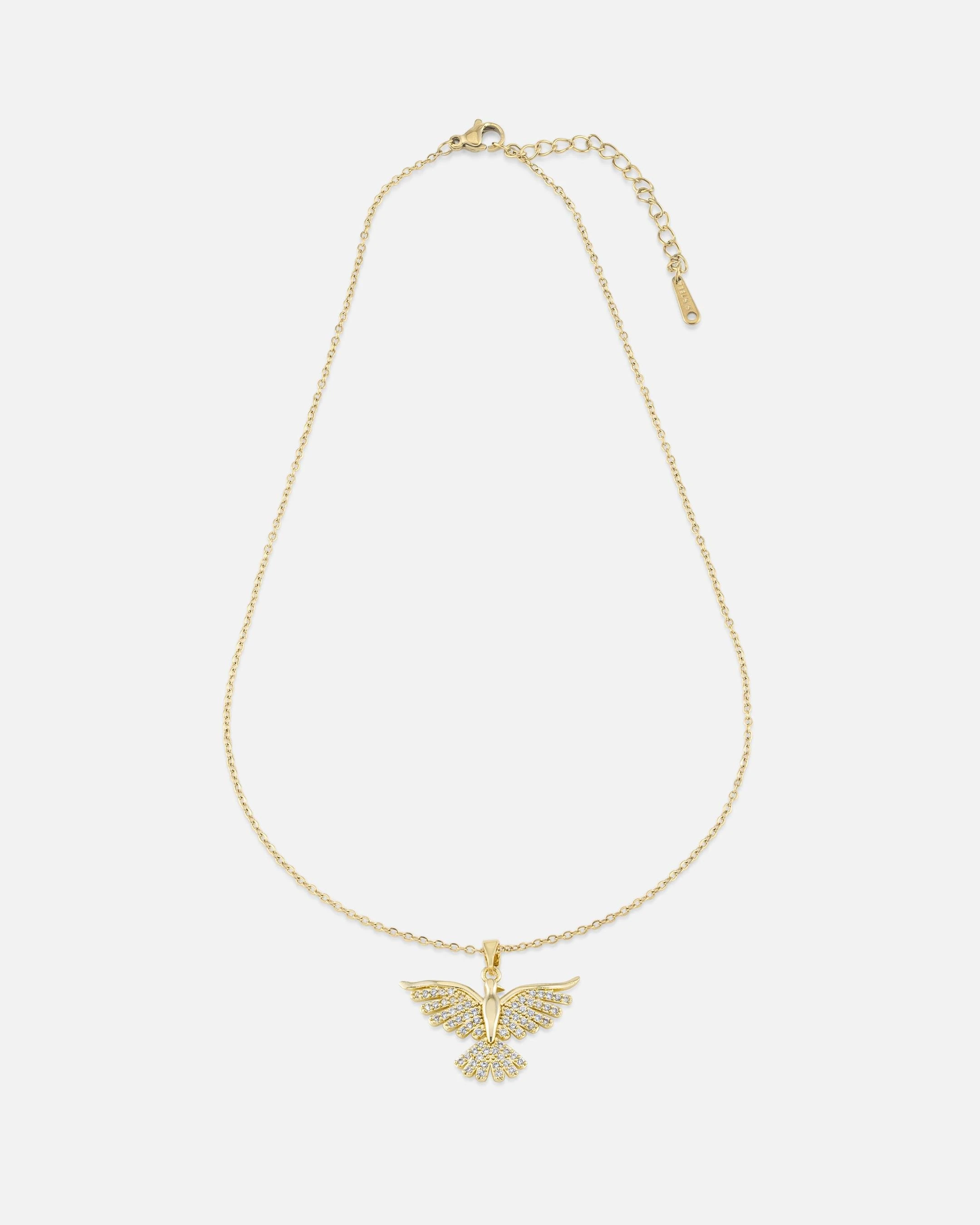 çelik küçük anka kuşu kolye