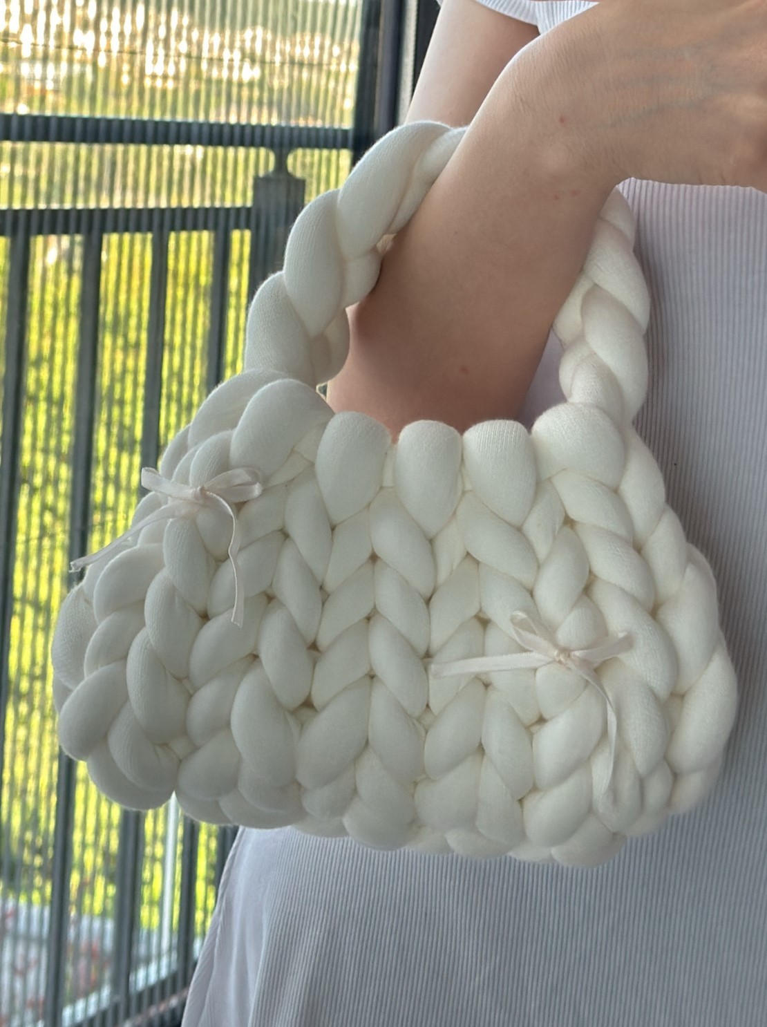 Beyaz Mini Mallow Bag