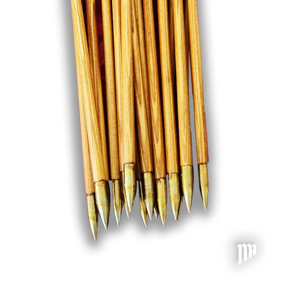 Premium Wooden Arrow / Red - 6 pieces