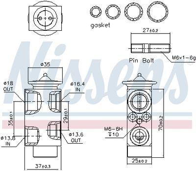 Ford Focus C-Max Expansion Genleşme Valfi AV6N-19849-AB