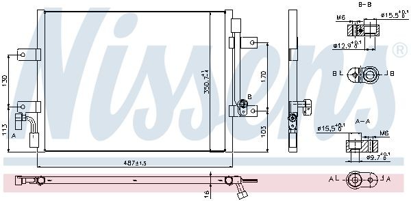 Fiat Palio Siena Strada 1.3 Multijet 2003>2012 Klima Radyatörü 51722816