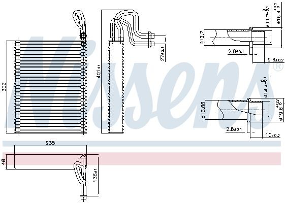 BMW X5 E70 F15 F85 & X6 E71 E72 F16 F86  Evaporatör 64116806555