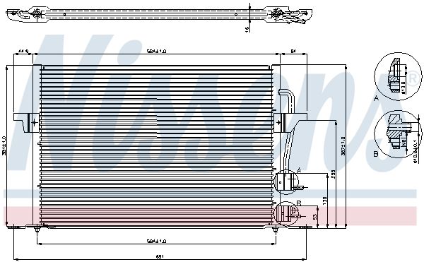 Ford Mondeo 1996-2000 Klima Radyatörü Kondanser 97BW19710AE