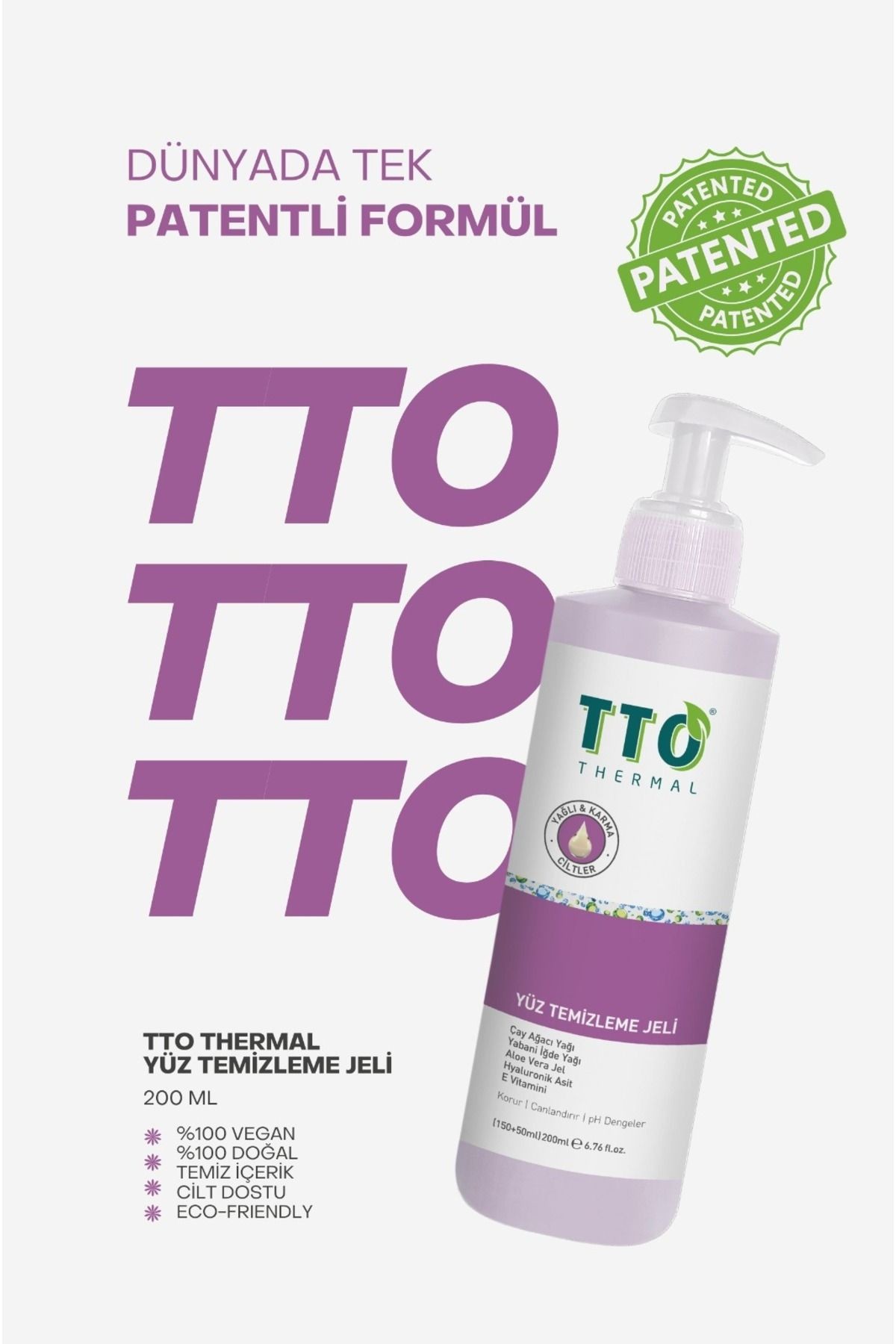 Yüz Temizleme Jeli 150 ml Normal, Akneli, Rozalı Ciltlerde (ÇAY AĞACI YAĞI / TEA TREE OIL)