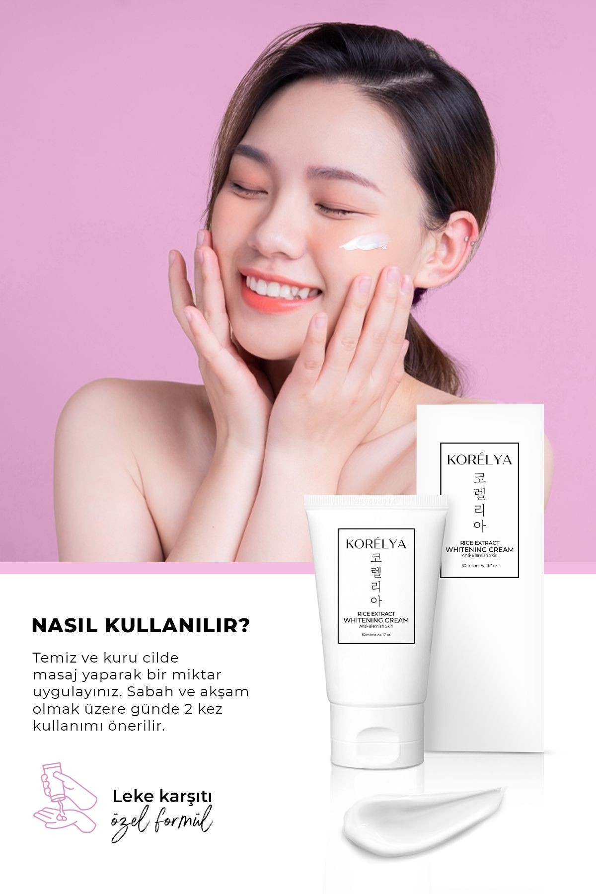 Pirinç Mayası Leke Karşıtı Beyazlatıcı Krem - Rice Yeast Whitening Cream 50 ml
