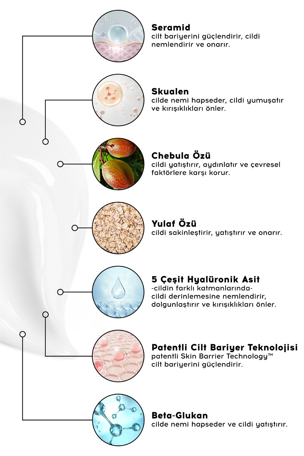 Moisturizer | Su Bazlı Nemlendirici Yüz Kremi Yatıştırıcı Bariyer Onarıcı | Tüm Cilt Tipleri