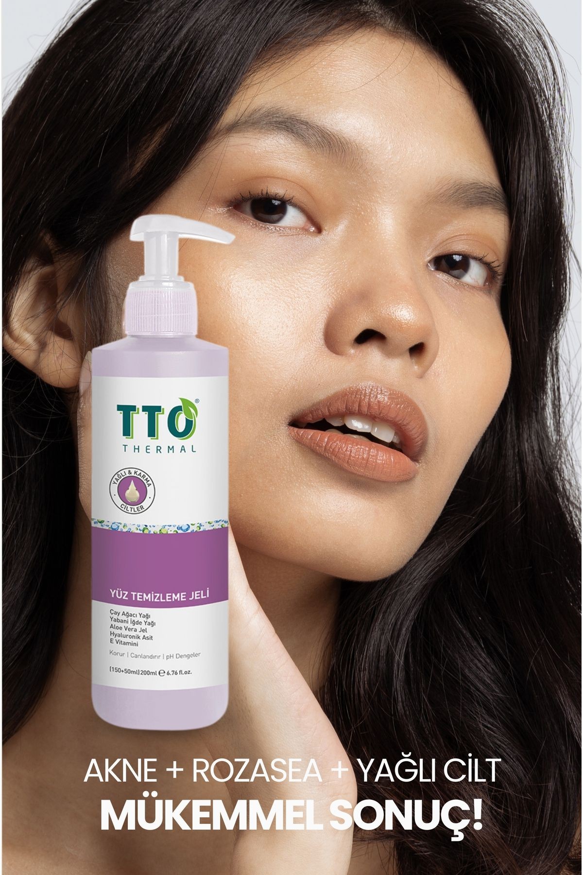 Yüz Temizleme Jeli 150 ml Normal, Akneli, Rozalı Ciltlerde (ÇAY AĞACI YAĞI / TEA TREE OIL)
