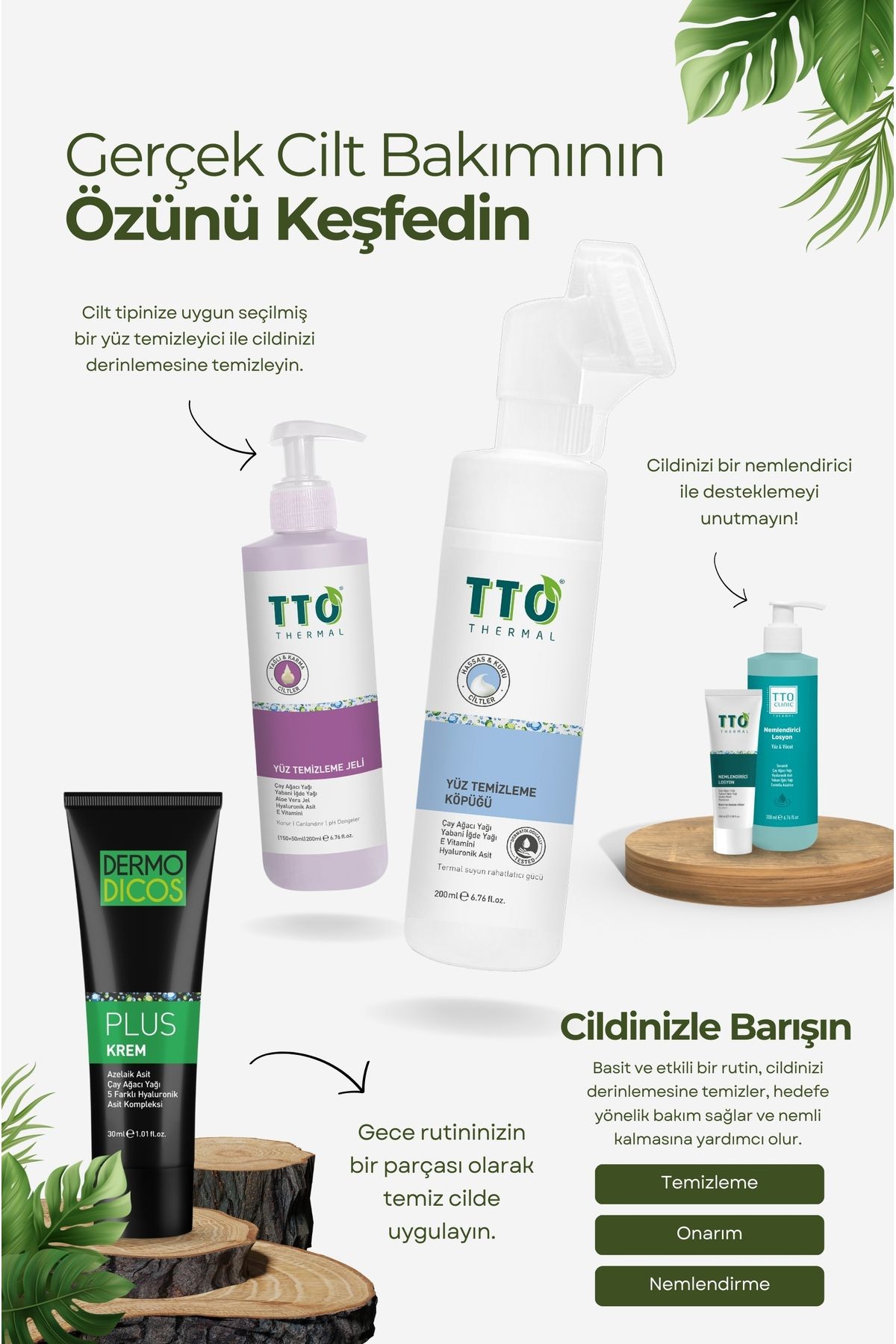 Yüz Temizleme Jeli 150 ml Normal, Akneli, Rozalı Ciltlerde (ÇAY AĞACI YAĞI / TEA TREE OIL)