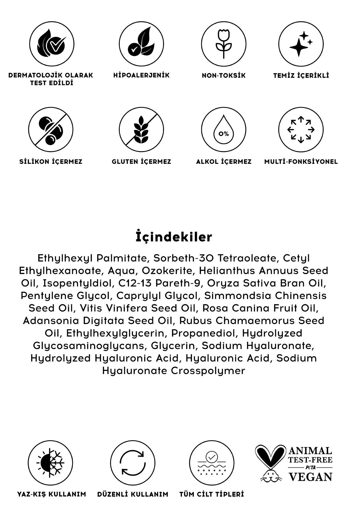 Balm Yüz Temizleyici | Aydınlatıcı Nem Makyaj Temizleyici | Hyaluronik Asit | Tüm Cilt Tipleri