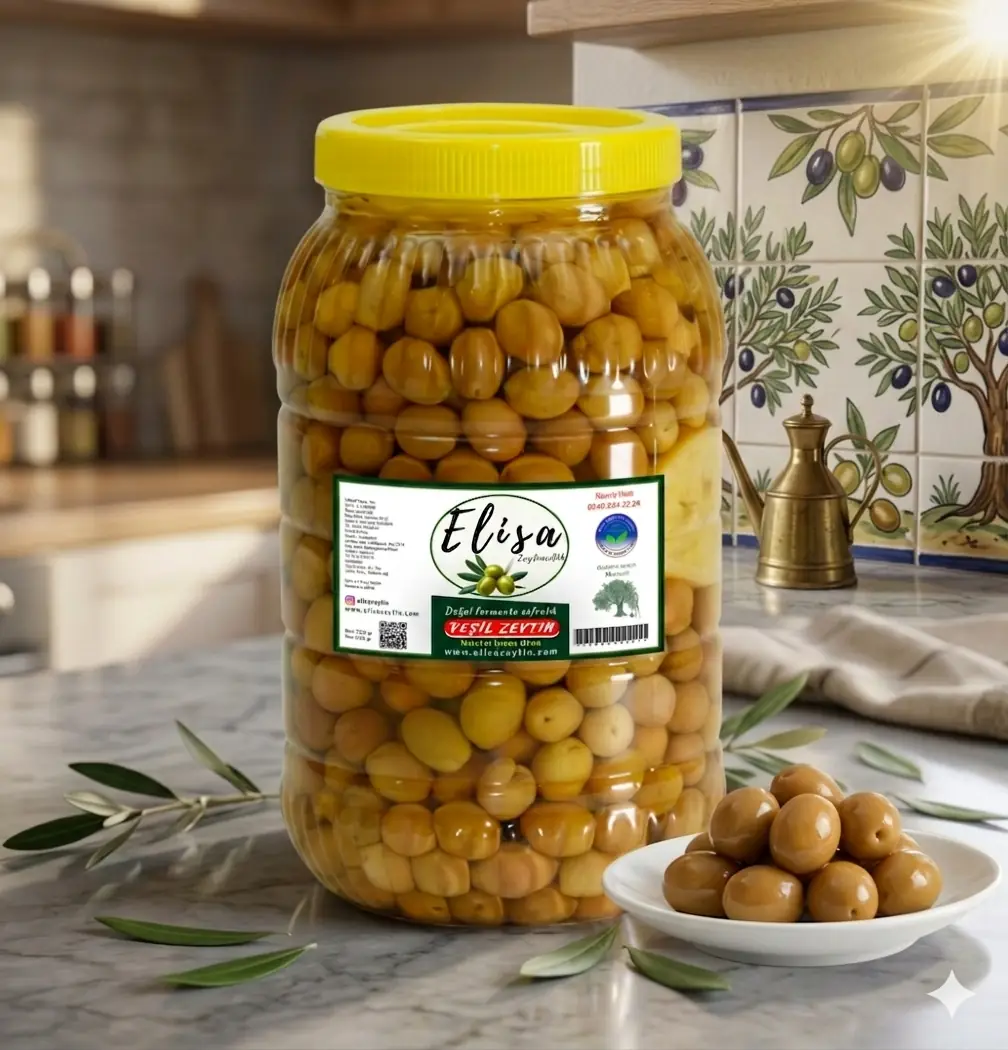 Natürel Yeşil Çizik Zeytin 4,5 Kg
