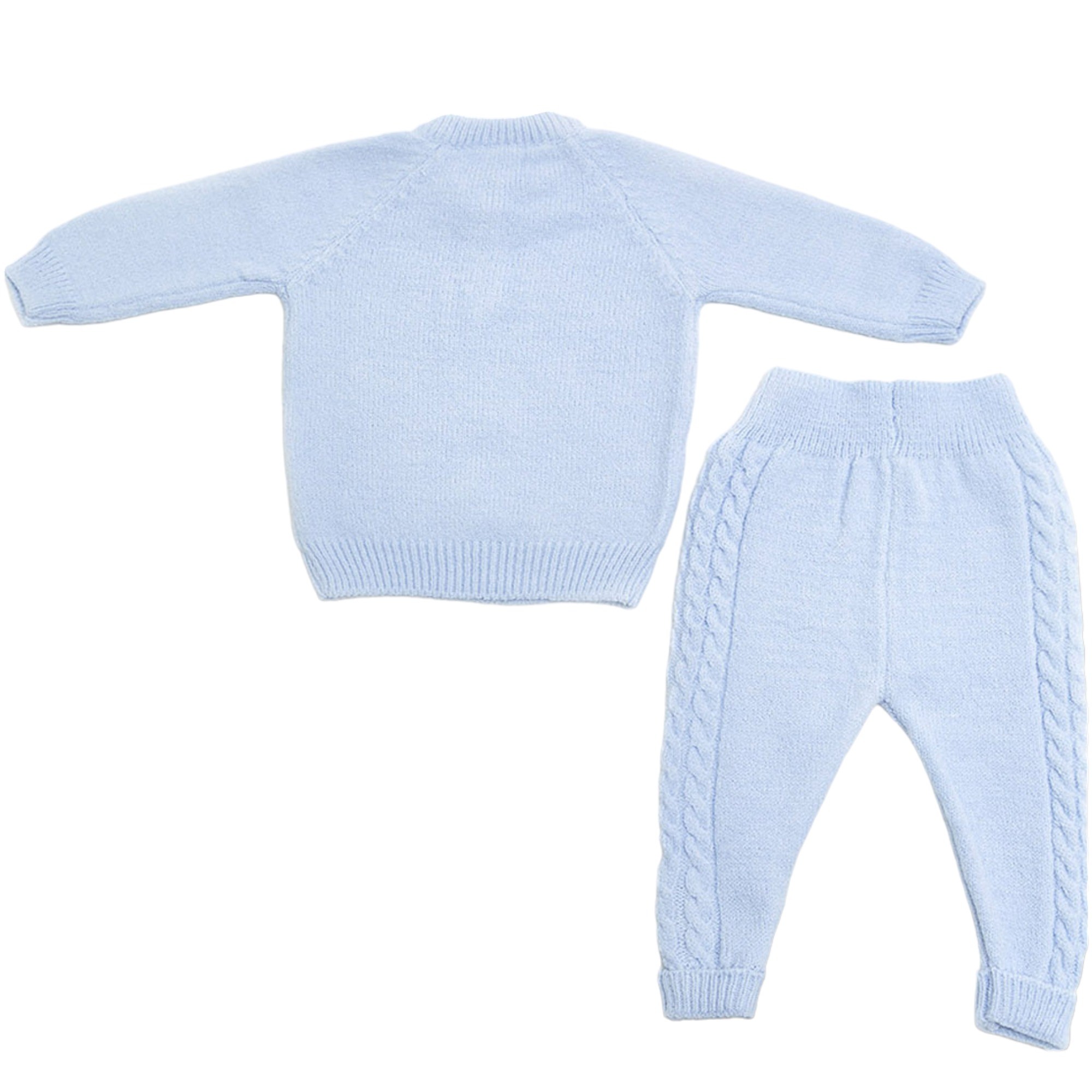 Unisex Bebek Triko Alt-Üst Takım 2’li Set, Bebek Triko Takım AO10028E