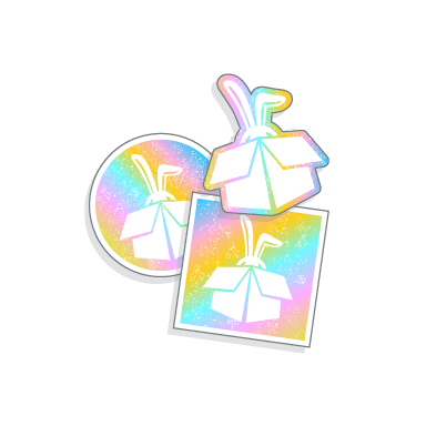 Hologram Kare Ebat Sticker