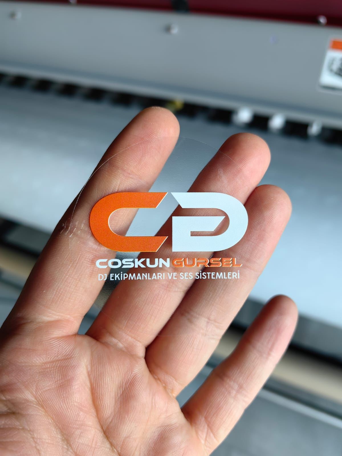 Şeffaf Dikdörgen Ebat Sticker