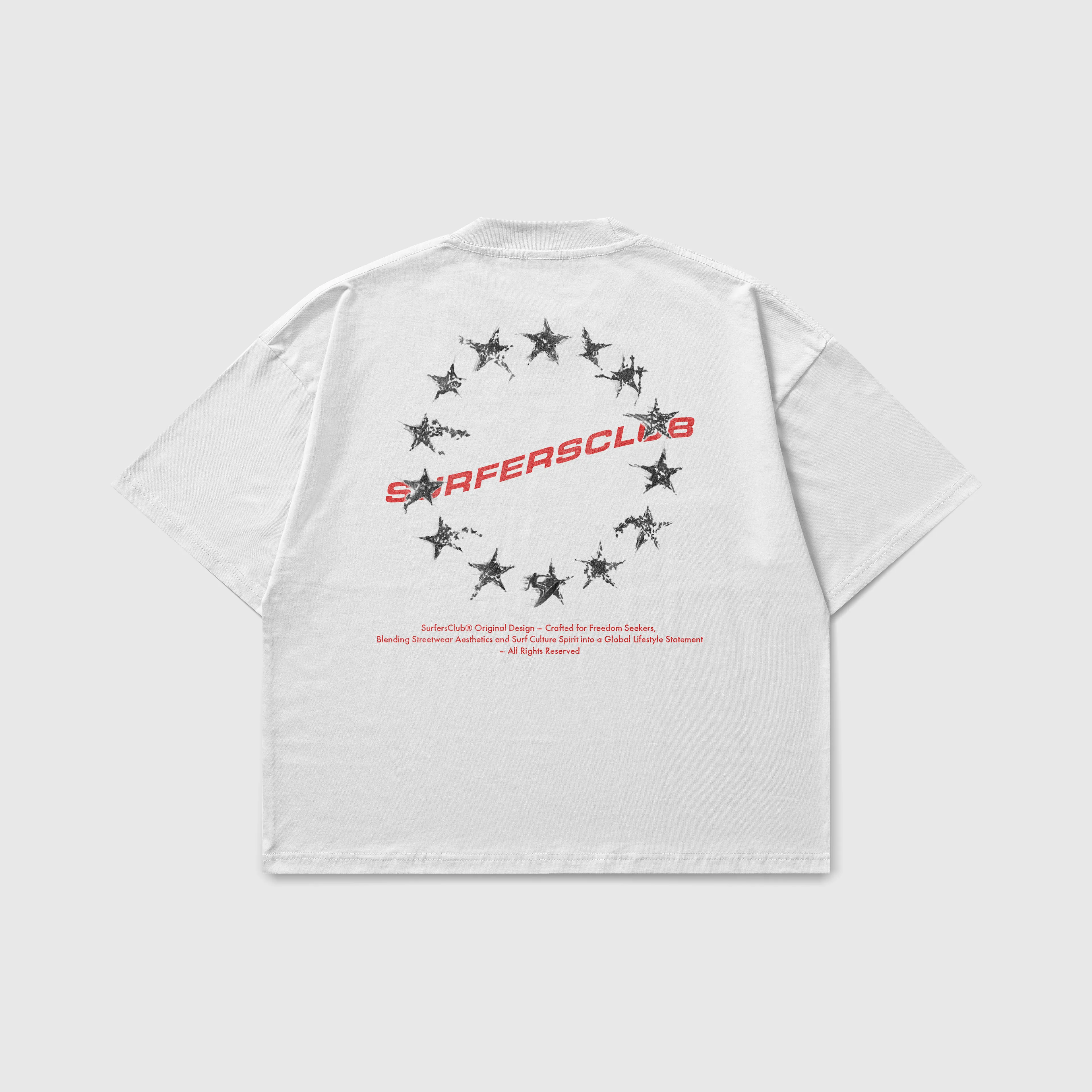 Surfersclub "Cosmic Rider" Boxy T-Shirt - Beyaz [Ön Sipariş]