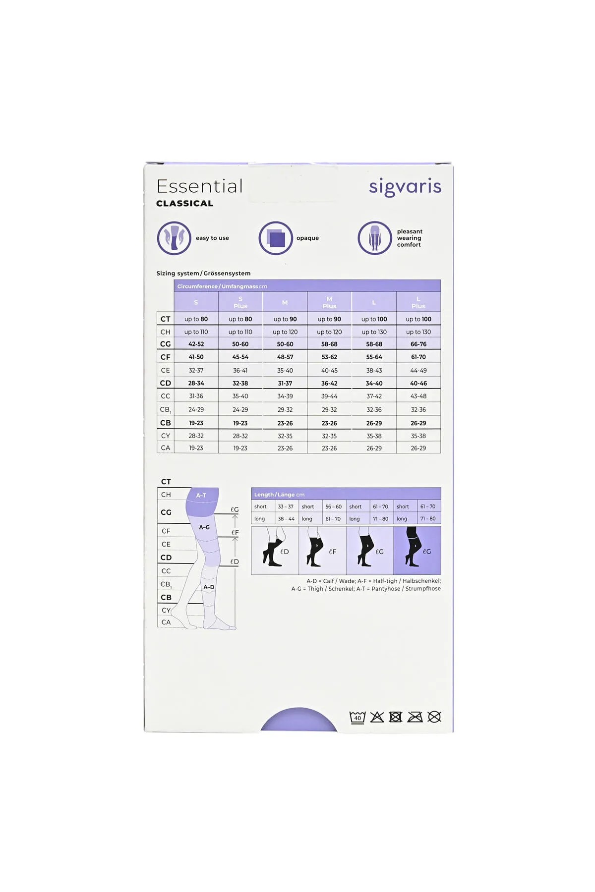 Sigvaris Classical (Topfine Select) Serisi Dizaltı – Diz Altı Varis Çorabı (SİYAH) CCL2 ORTA BASINÇ