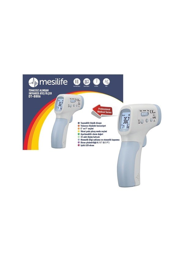 Mesilife DT-8806 Kızılötesi Temassız Alından Ateş Ölçer 