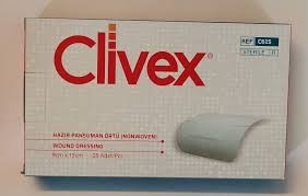 Clivex 9 x 15 cm Pansuman Yara Örtüsü 25 Adet Non-woven