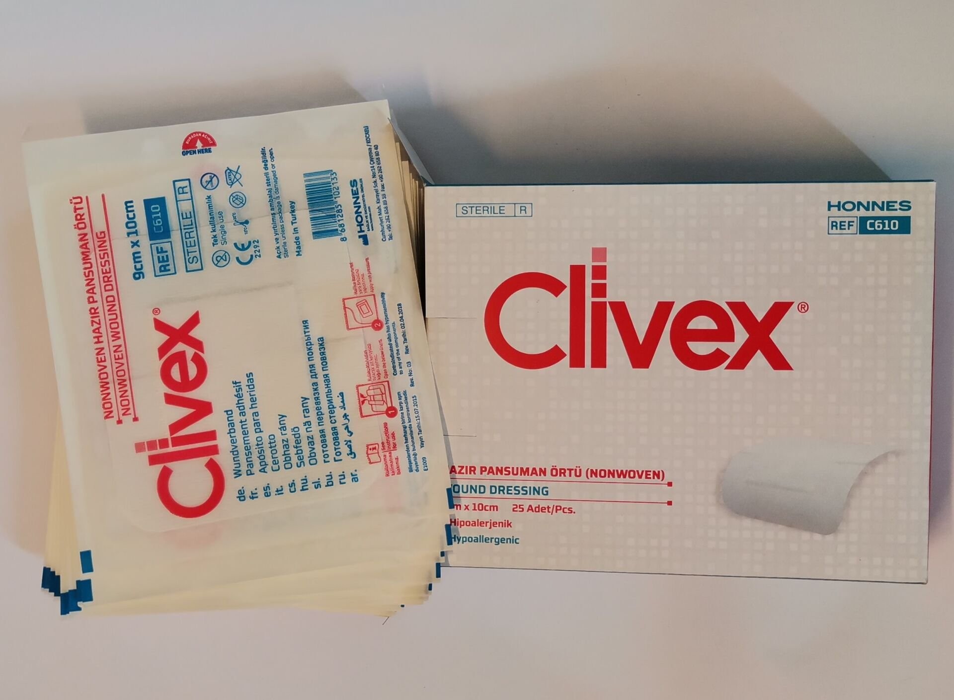 Clivex 9x10 Pansuman Bandı Non-woven 25 Adet