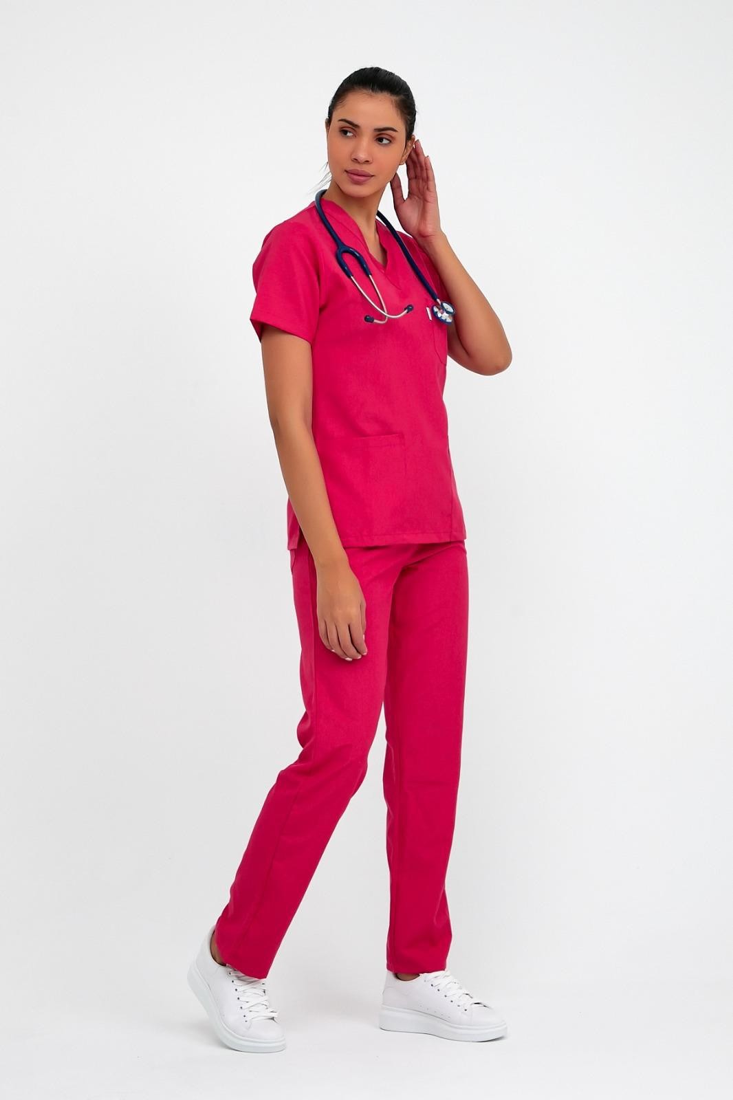 PLUTON Scrubs Fuşya Forma