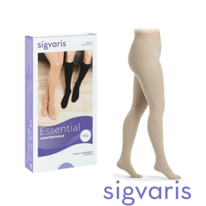 Sigvaris Comfortable Serisi Külotlu Varis Çorabı | Etkileyici Opak Görünüm (SİYAH) CCL2 ORTA BASINÇ