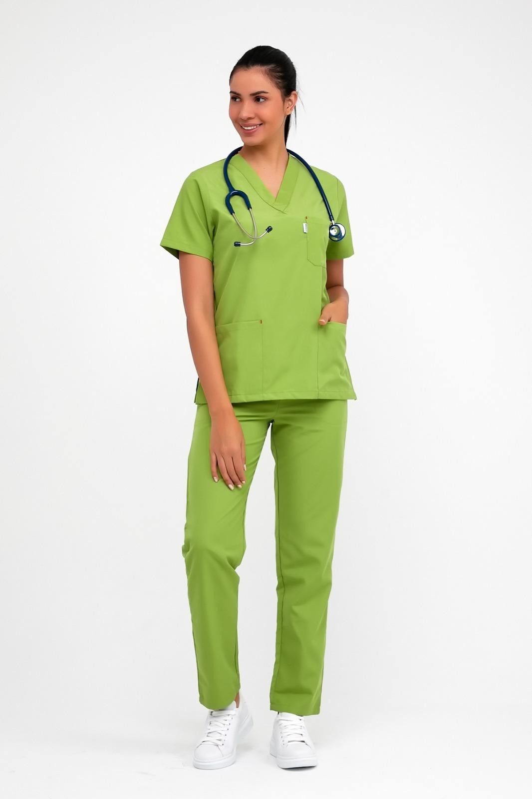 Pluton Scrubs Fıstık Yeşili Forma