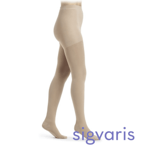 Sigvaris Thermoregulating ( Cotton ) Serisi Külotlu Varis Çorabı | Hassas Ciltlere Özel Zarif ve Elastik (BEJ) CCL2 ORTA BASINÇ